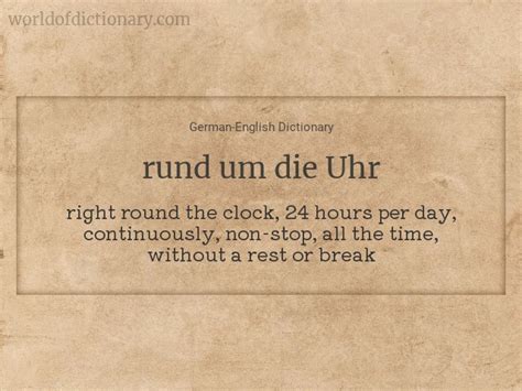 die uhr meaning.